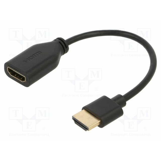 Cable; HDMI socket,HDMI plug; PVC