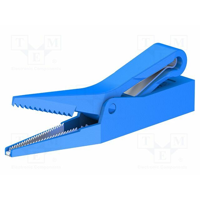 STAUBLI Crocodile clip; 10A; blue; Grip