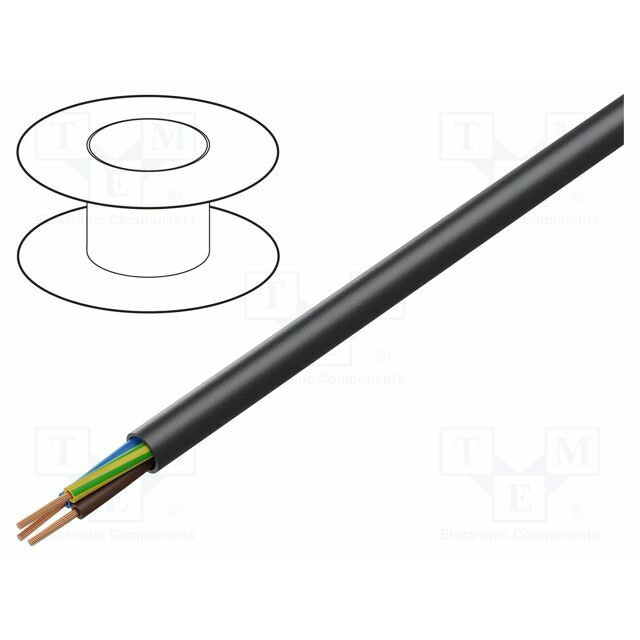 Wire; H05VV-F; 3G2.5mm2; stranded; Cu