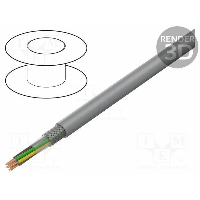 HELU Wire; LiY-CY; 10x0.25mm2; shielded