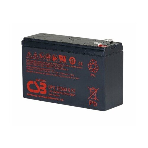 Akumulator żelowy AGM CSB UPS123606F2F1 12V