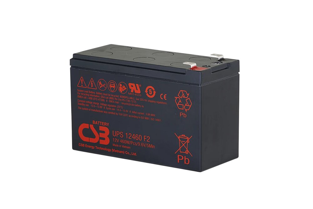 Akumulator żelowy AGM CSB UPS12460F2 12V