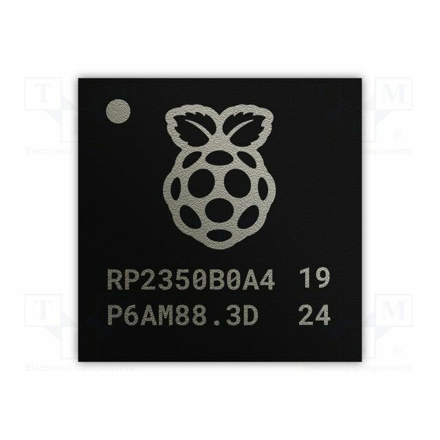 IC: RP2350 microcontroller; IC RP2350B0A4 T&R