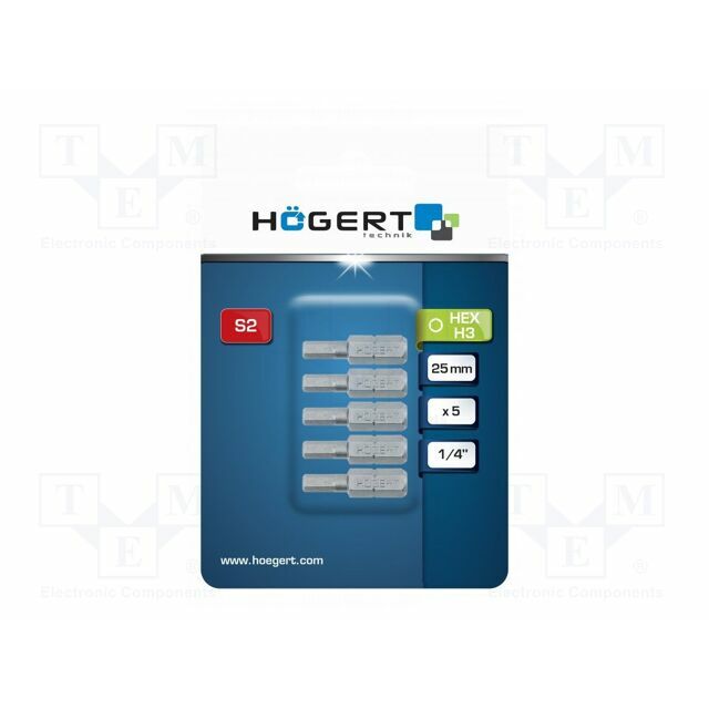HÖGERT TECHNIK Screwdriver bit; hex key