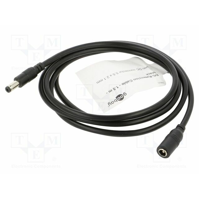 Cable; DC 5,5/2,1 plug
