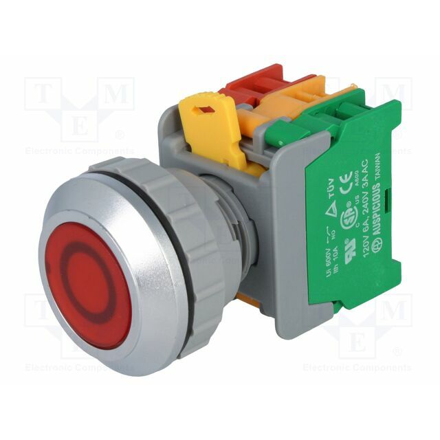 AUSPICIOUS Switch: push-button; 30mm; Stabl.pos: