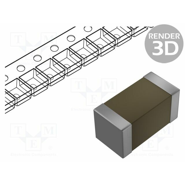 KEMET Capacitor: ceramic; MLCC; 10uF; 25V