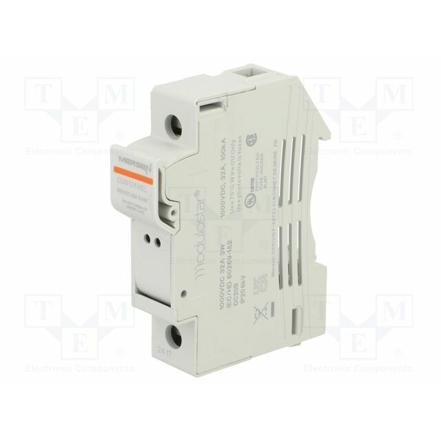MERSEN Fuse base; 10x38mm; for DIN