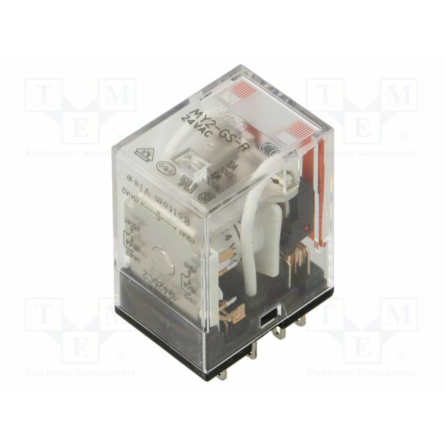 OMRON Relay: electromagnetic; Ucoil: 24VAC; DPDT