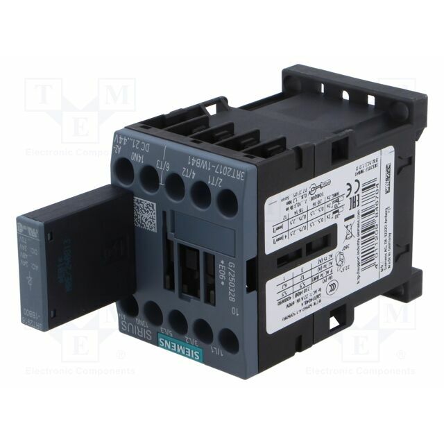 SIEMENS Contactor: 3-pole; NO x3; Auxiliary