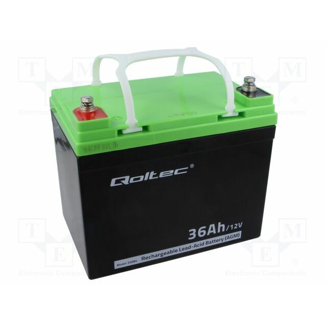 QOLTEC Re-battery: acid-lead; 12V; 36Ah; AGM