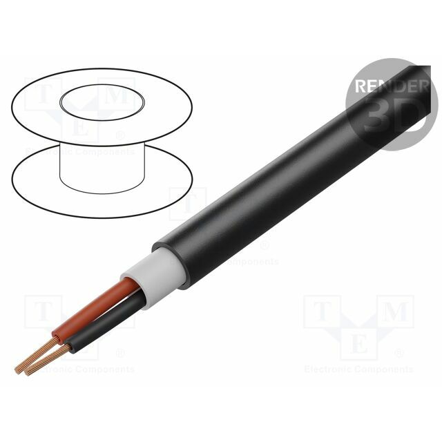 Wire: loudspeaker cable; BiTsound®; 2x2.5mm2
