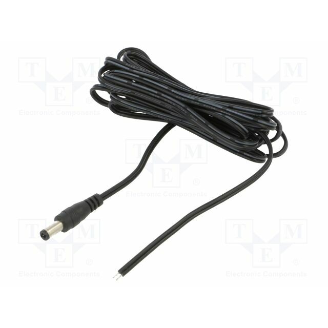 Cable; 2x0.5mm2; DC 5,5/2