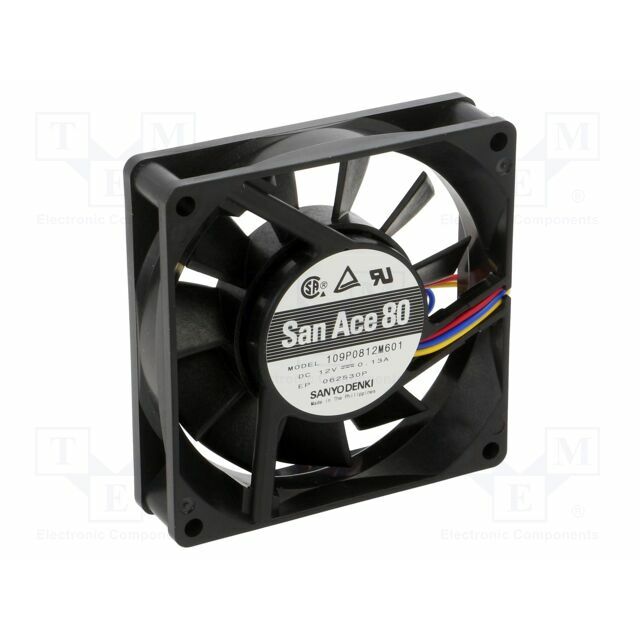 SANYO DENKI Fan: DC; 80x80x20mm; axial