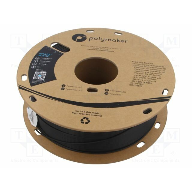POLYMAKER Filament: PLA-CF; 1.75mm; black