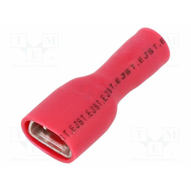 JST Terminal: flat; 6.3mm; 0