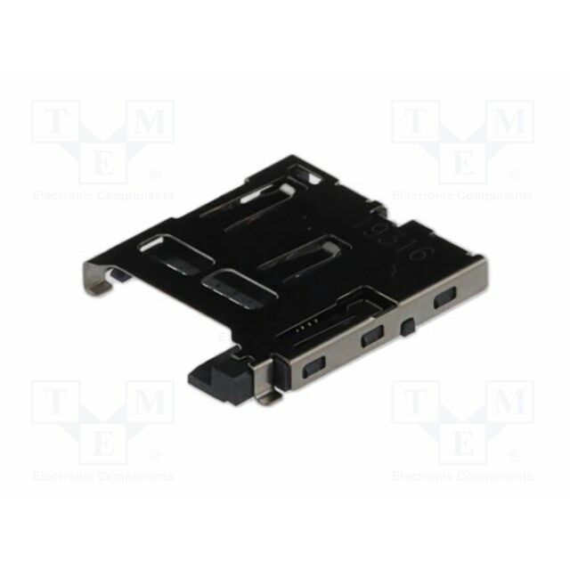 AMPHENOL Connector: for cards; microSD; push-push