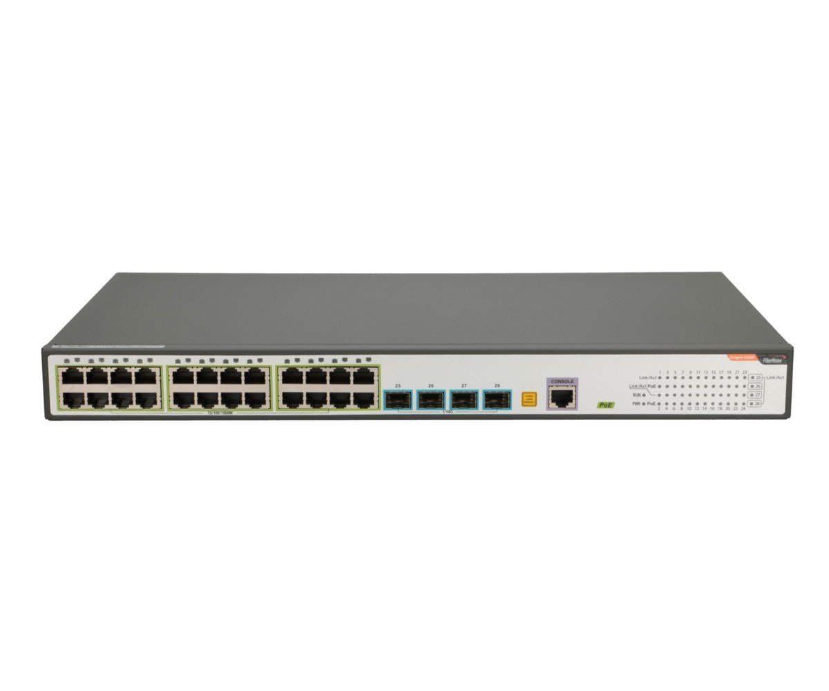 Pārvaldāms slēdzis FiberHome S4820-28T-X-PE-AC L2/L3 Gigabit