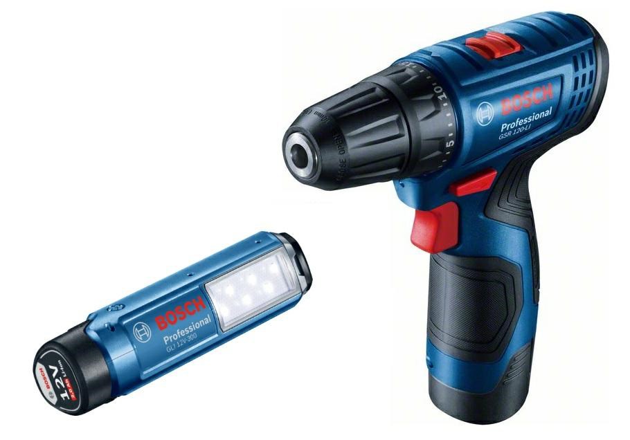 BOSCH. GSR 120-LI 2x2,0Ah 30/14Nm