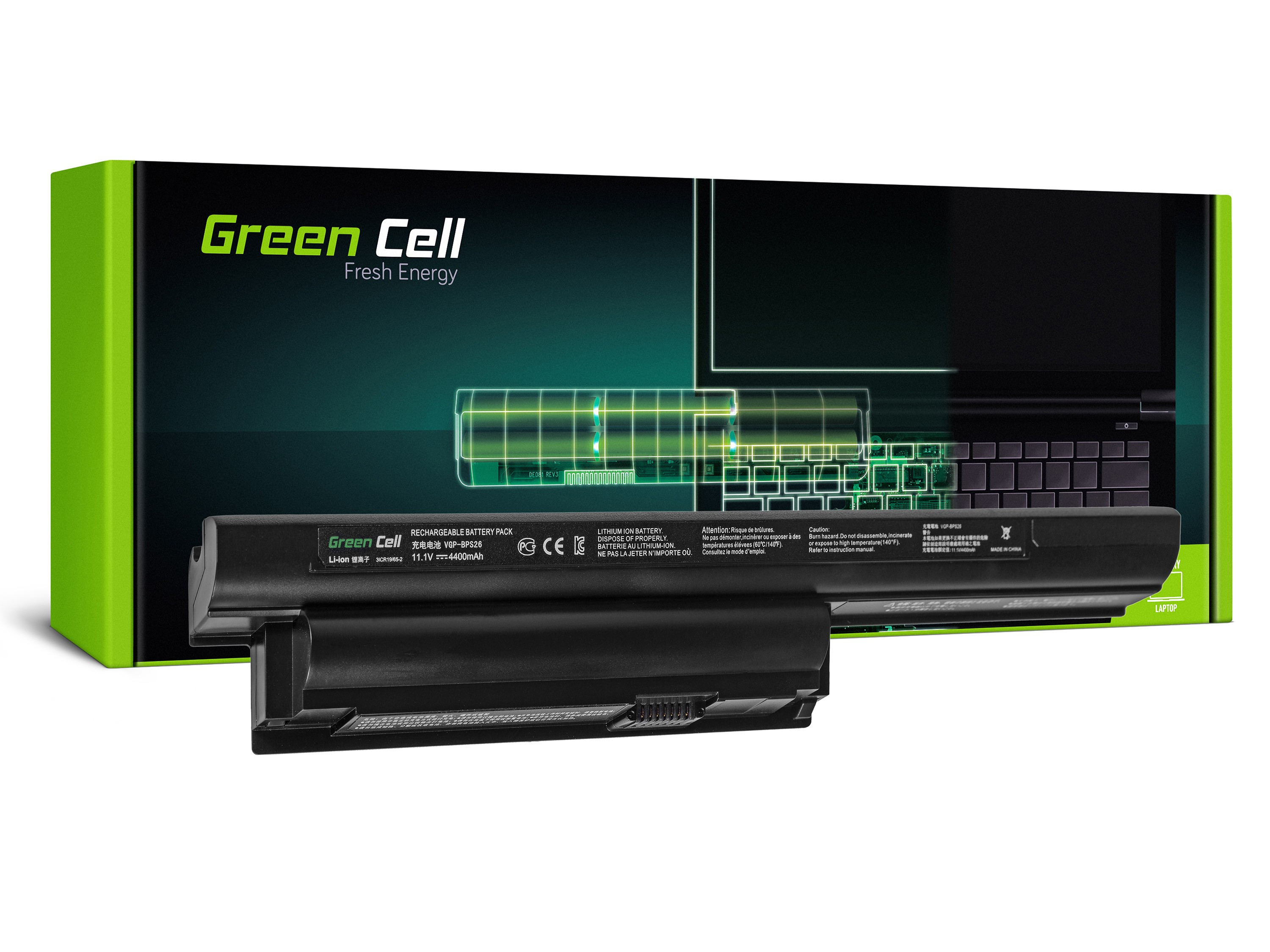 Green Cell VGP-BPS26 VGP-BPS26A for Sony