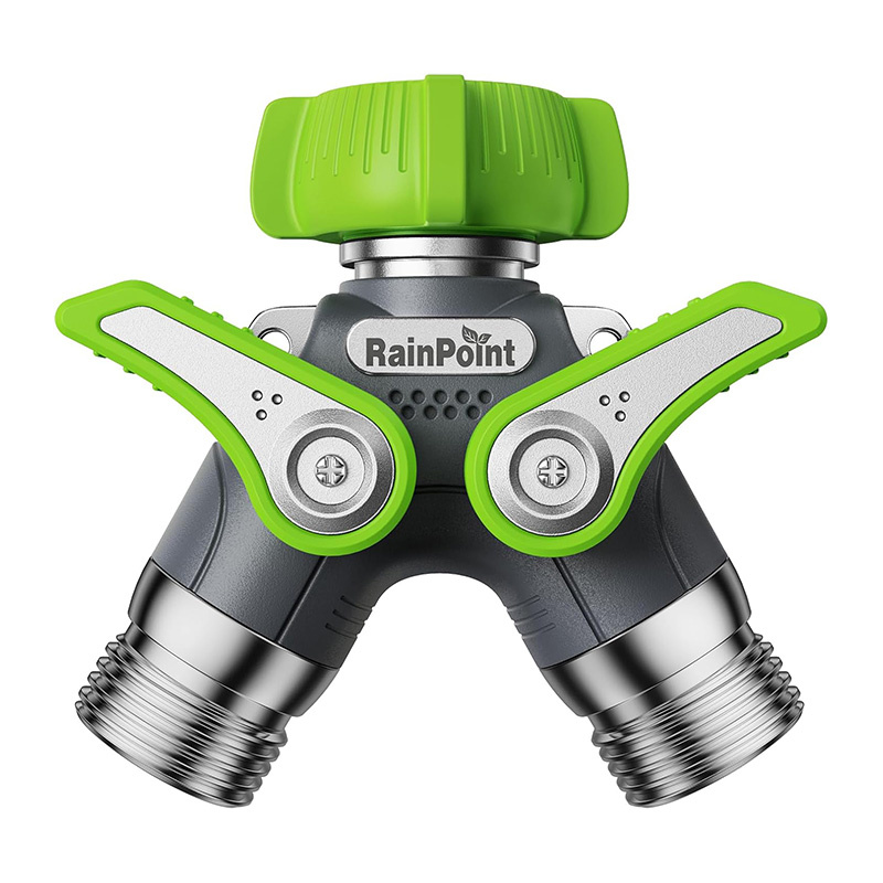 RainPoint Divkāršs dārza šļūtenes sadalītājs (ICD047)