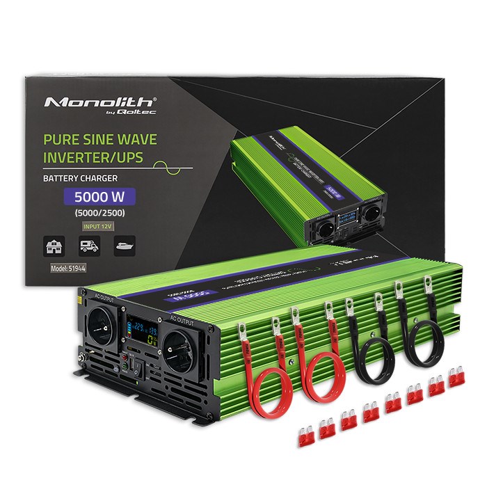 Qoltec Monolith power adapter/inverter Auto 5000