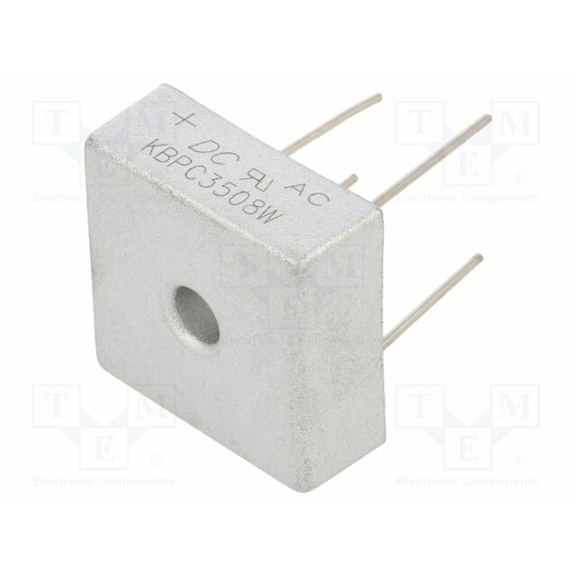 DC COMPONENTS Bridge rectifier: single-phase; Urmax: