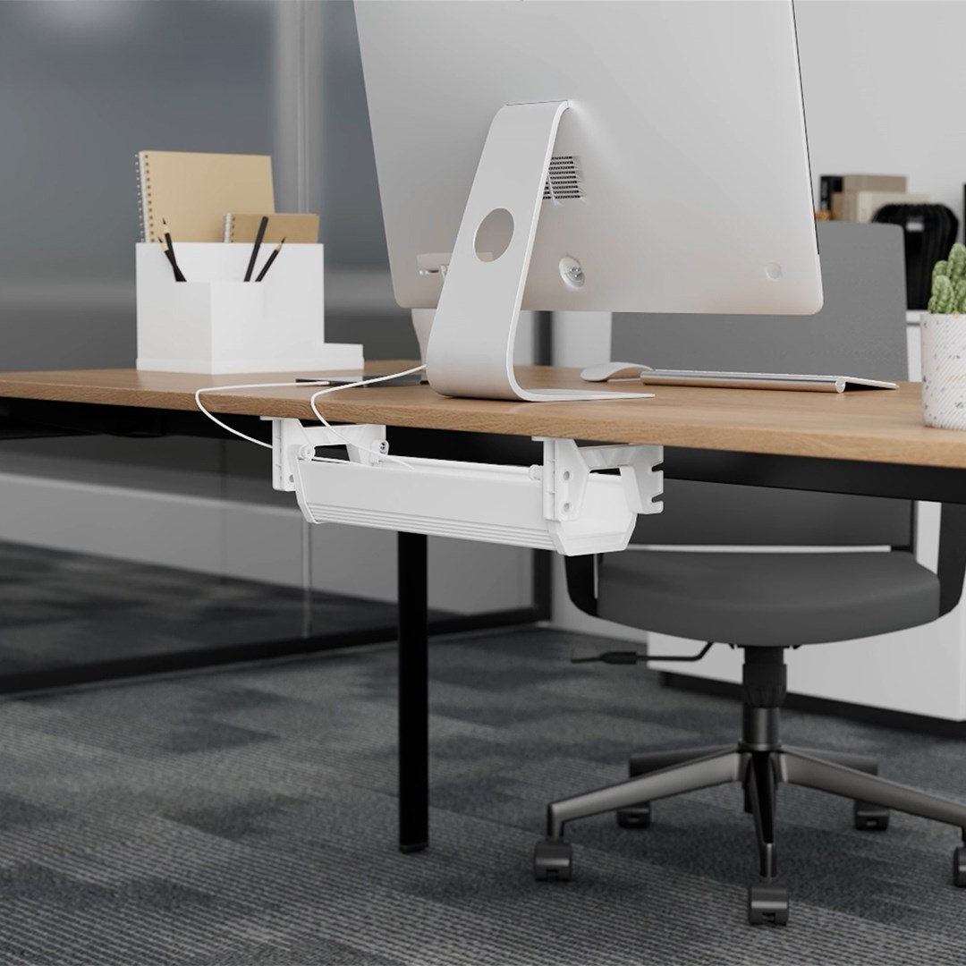 Maclean under-desk cable/extension organizer, max. load