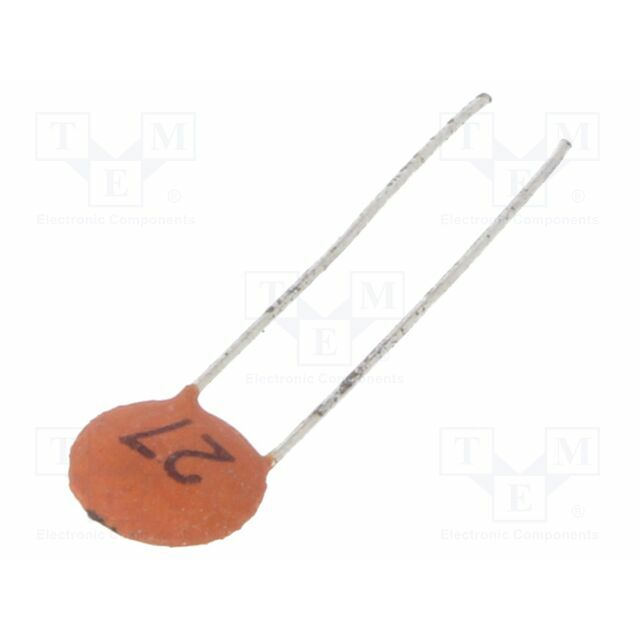 SR PASSIVES Capacitor: ceramic; 27pF; 100V
