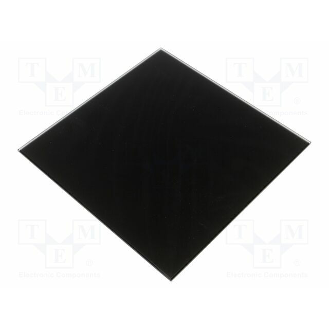ORNO Decorative panel; glass; matt black