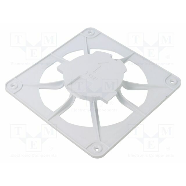 ORNO Ventilation grille; ABS; white; 120x120x10mm