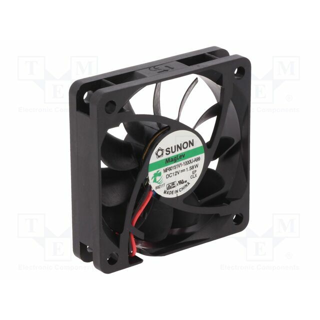 SUNON Fan: DC; 60x60x15mm; axial; 12VDC