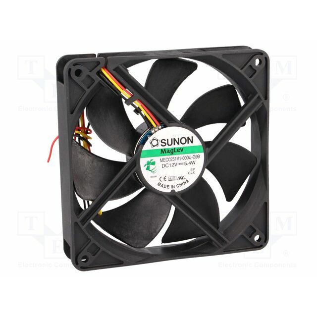 SUNON Fan: DC; 120x120x25mm; axial; 12VDC