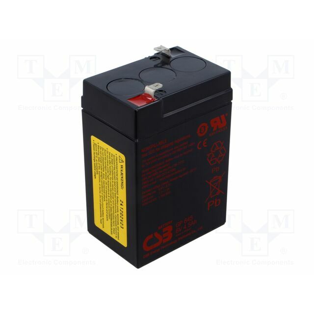 CSB BATTERY Re-battery: acid-lead; 6V; 4