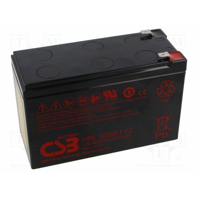 CSB BATTERY Re-battery: acid-lead; 12V; 7
