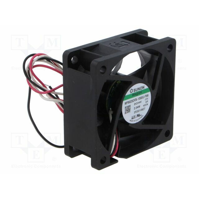SUNON Fan: DC; 60x60x25mm; axial; 24VDC