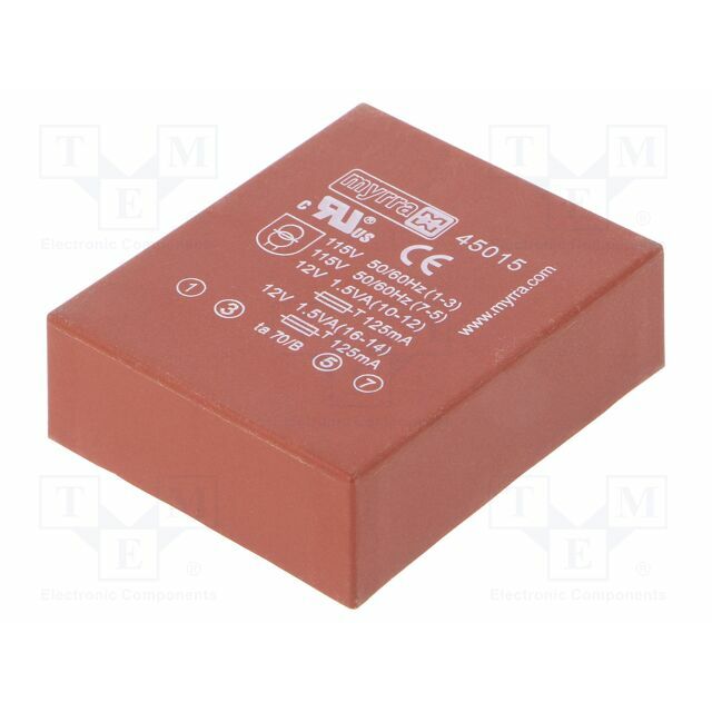 Transformer: encapsulated; 3VA; 115VAC,230VAC; 12V