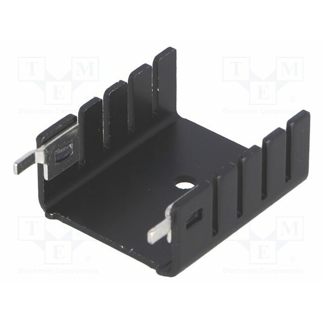 STONECOLD Heatsink: moulded; U; TO220; black