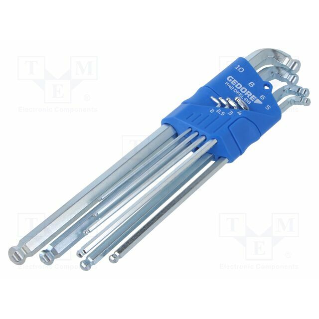 Wrench: hex key-set; spherical; 8pcs. |