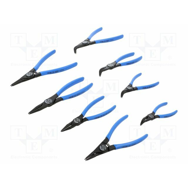 Tools set: pliers; for circlip; A