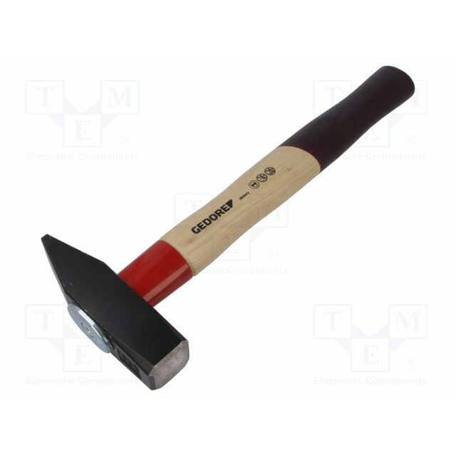 Hammer; fitter type; 800g; steel; wood