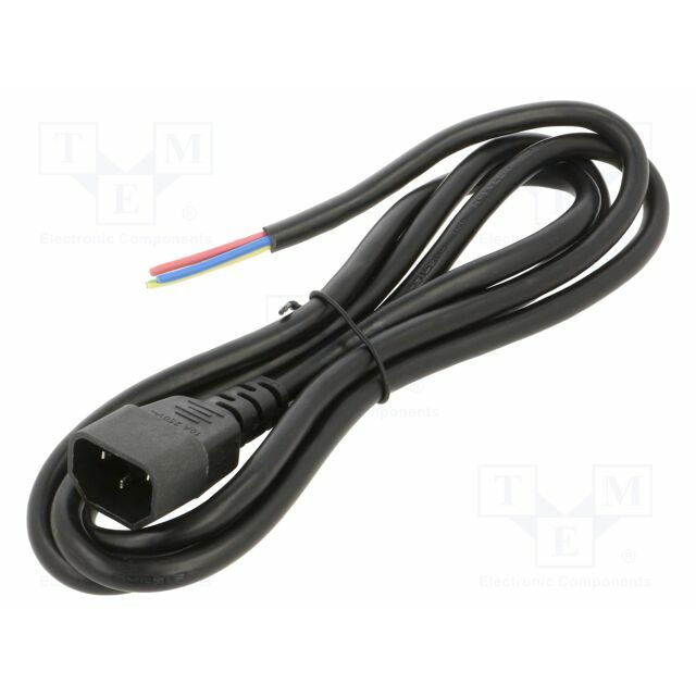 AKYGA Cable; H03VV-H; 3x1mm2; IEC C14