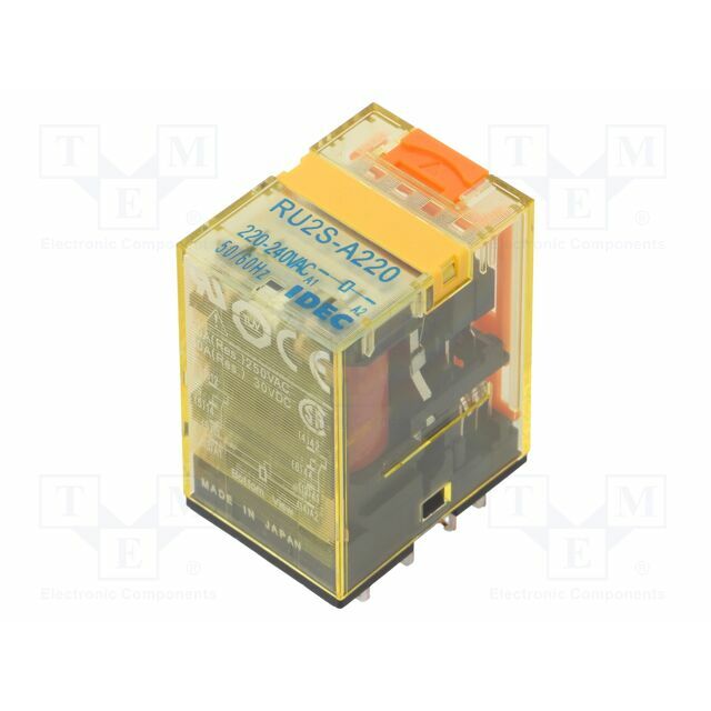 IDEC Relay: electromagnetic; Ucoil: 220VAC; DPDT
