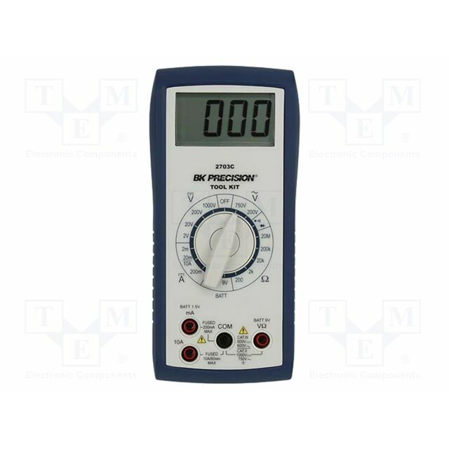 B&K PRECISION Digital multimeter; LCD; 3