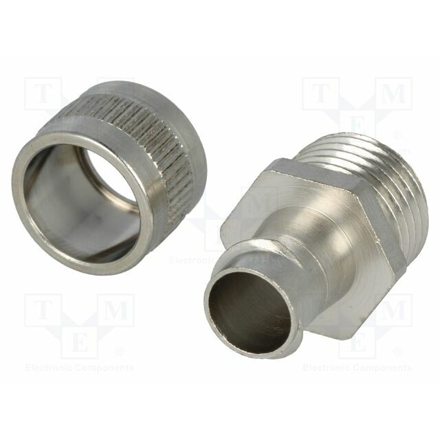 HELLERMANNTYTON Straight terminal connector; Thread: metric
