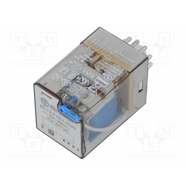 FINDER Relay: electromagnetic; 24VDC; 3PDT; Icontacts
