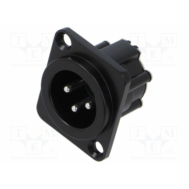 AMPHENOL Connector: XLR; socket; male; AX
