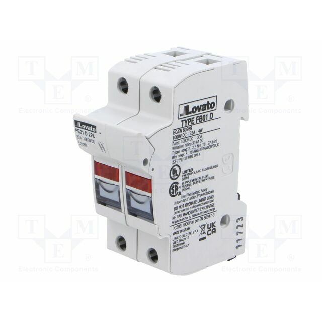 LOVATO ELECTRIC Fuse base; 10x38mm; for