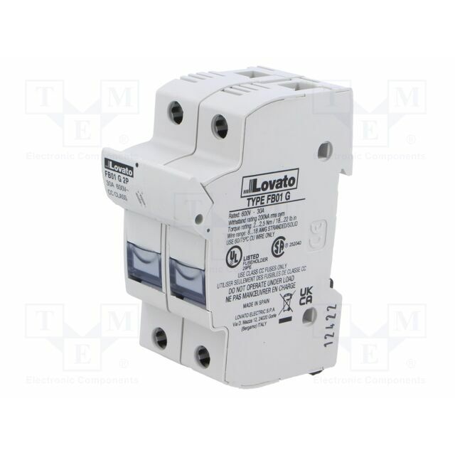 LOVATO ELECTRIC Fuse base; 10x38mm; for