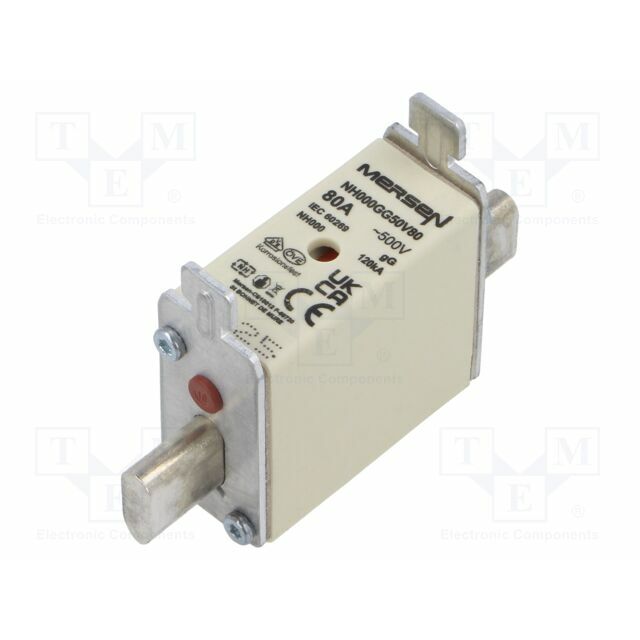MERSEN Fuse: fuse; ceramic,industrial; 80A